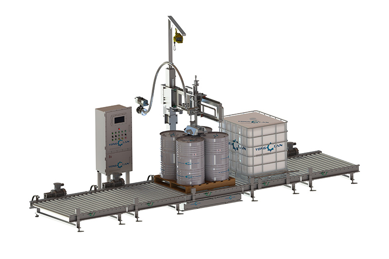 YL-1500-2 200L IBC桶共用型灌裝機